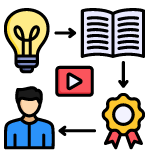 Hybrid Learning Icon